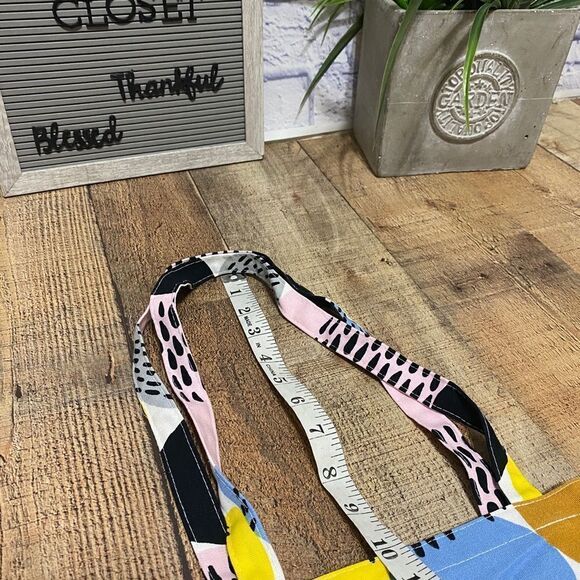 Ikea Shopping Bag POTTFRILLA White Multicolor Polka Dots Tote - Picture 6 of 8